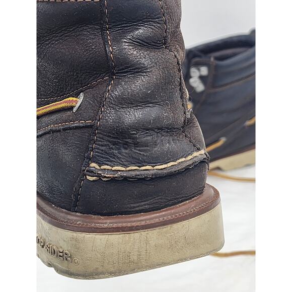 Sperry Top Sider Shoes Boot Mens 13M Non Marking Leather High Top Ankle Nautical - Picture 12 of 16